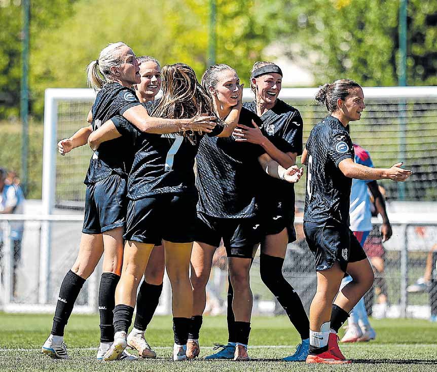 Real Sociedad femenino contra el Olympique de Lyon